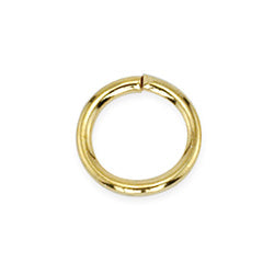 Jump Rings, 10 mm (.4 in), Gold Color, 144 pc