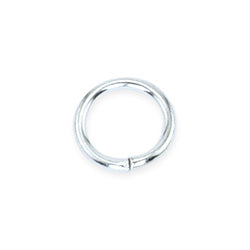 Jump Rings, 8 mm (.315 in), Silver Plated, 144 pc