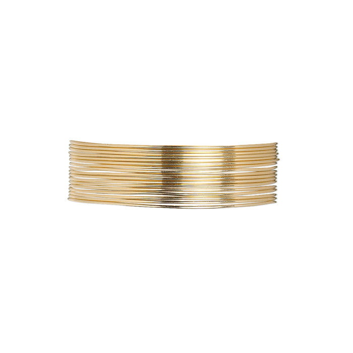 12Kt Gold-Filled Wire, Half-Hard, Round, 24 Gauge